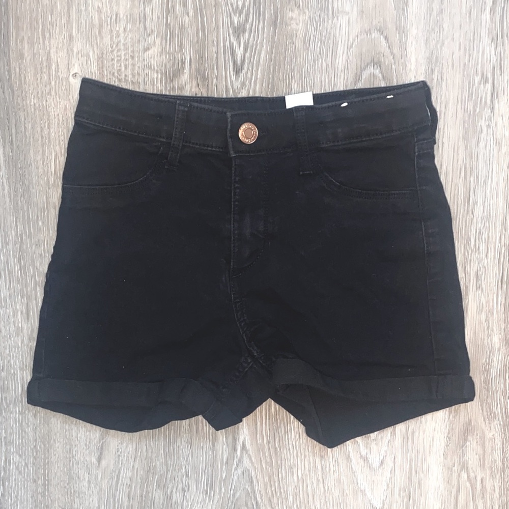 Black pre teen Denim Shorts